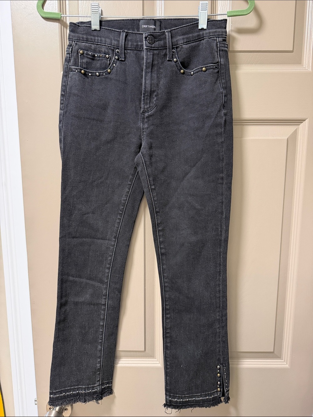 Driftwood Amelia black Studded Jeans W25 L26